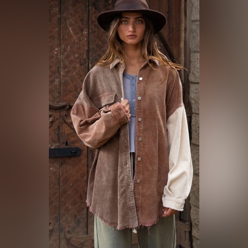 🪷 Together In Spirit Style Corduroy Shacket